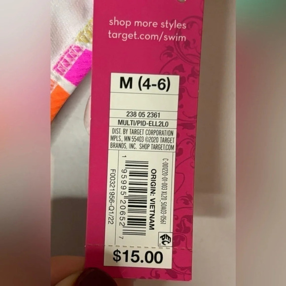 NWT Xhiliration from Target Cheeky, Floral Bikini bottom. Size Medium (4-6) - Picture 4 of 6